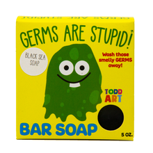 Load image into Gallery viewer, Black Soap - Germs are Stupid Soap
